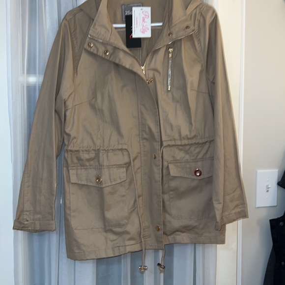 Khaki utility jacket from Pink Lily boutique - Picture 4 of 5